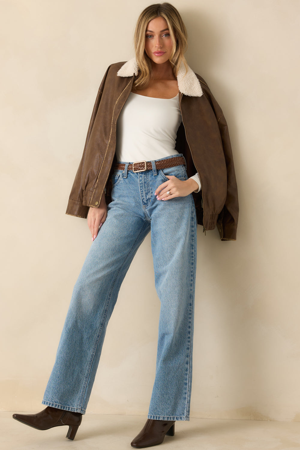 Cognac-Faux-Leather-Bomber-Jacket-Soft-Structured-Oversized