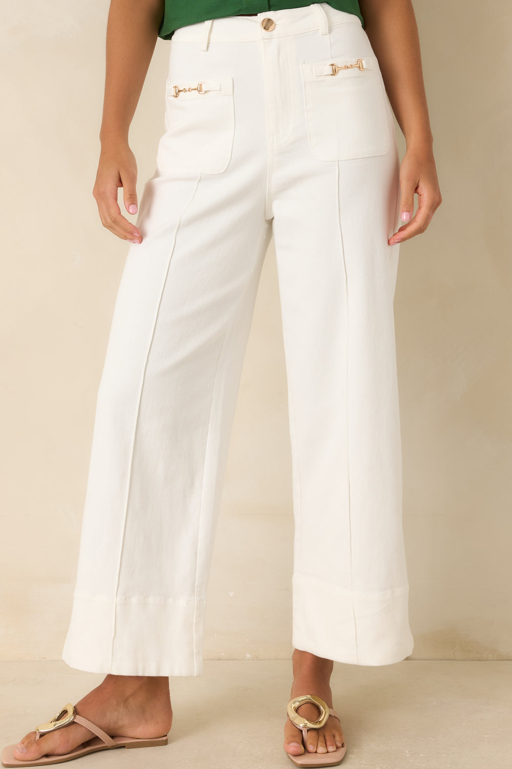 Cotton-Blend-Pants-Crisp-Pleats-Gold-Pockets