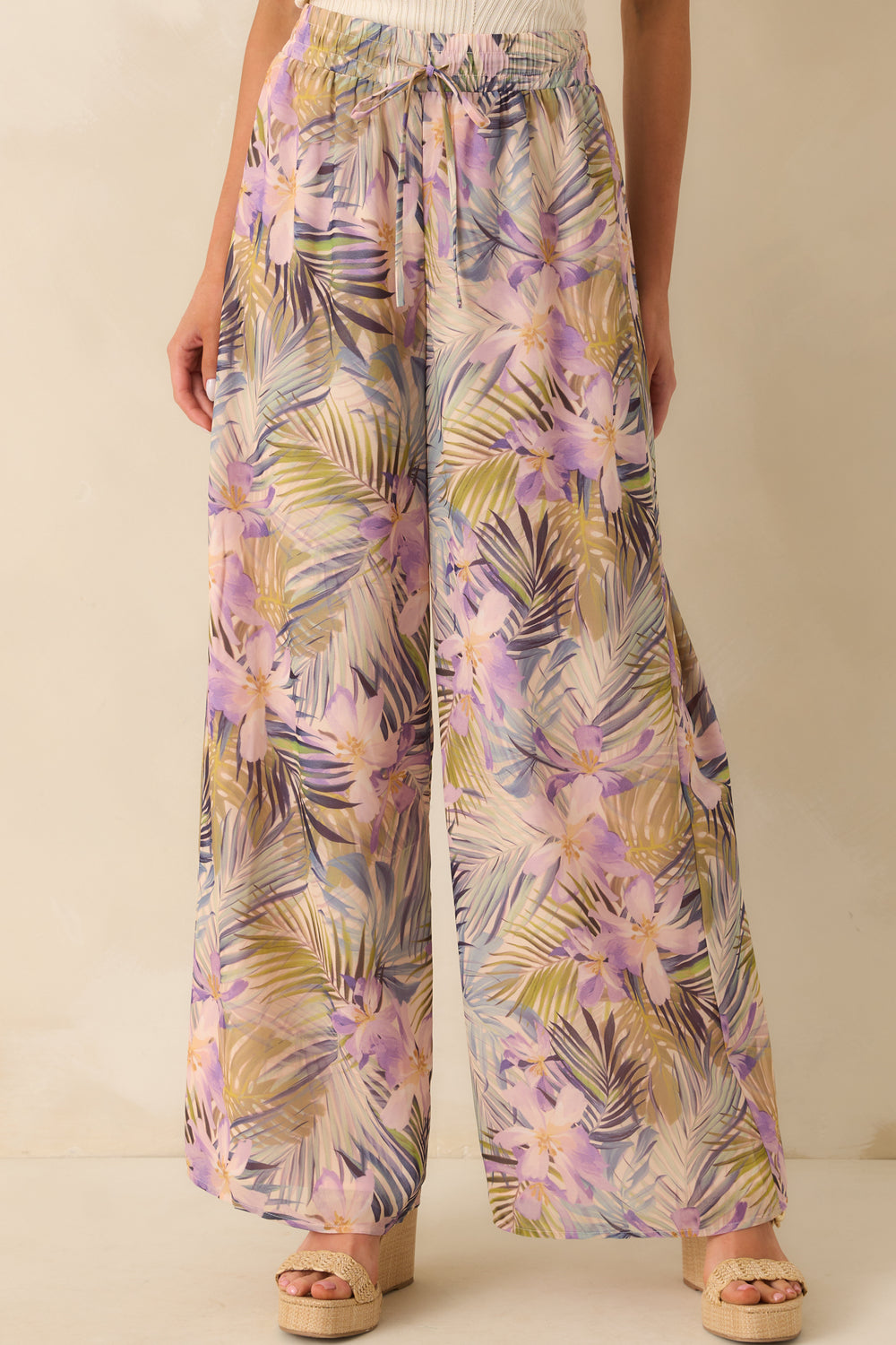 Cropped-View-Of-The-Wide-Leg-Shape-And-Chiffon-Fabric