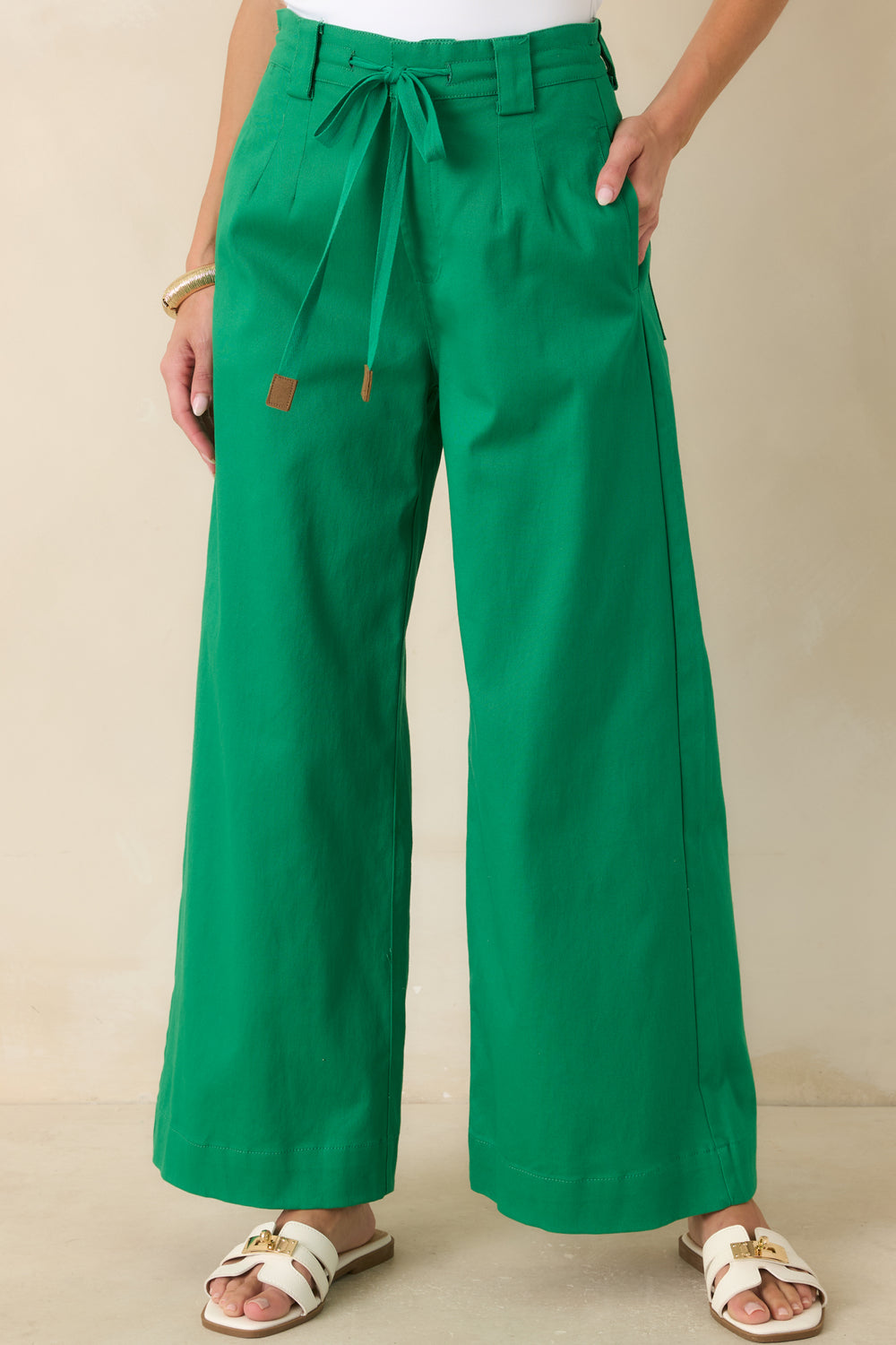 Emerald-Pants-With-Tie-Belt-Details