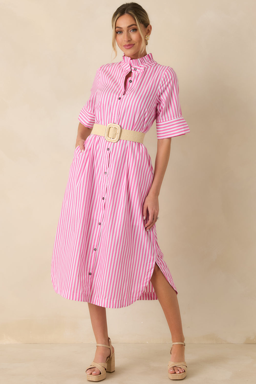 Front-Full-Length-Lightweight-Woven-Fabric-Relaxed-Flowy-Skirt