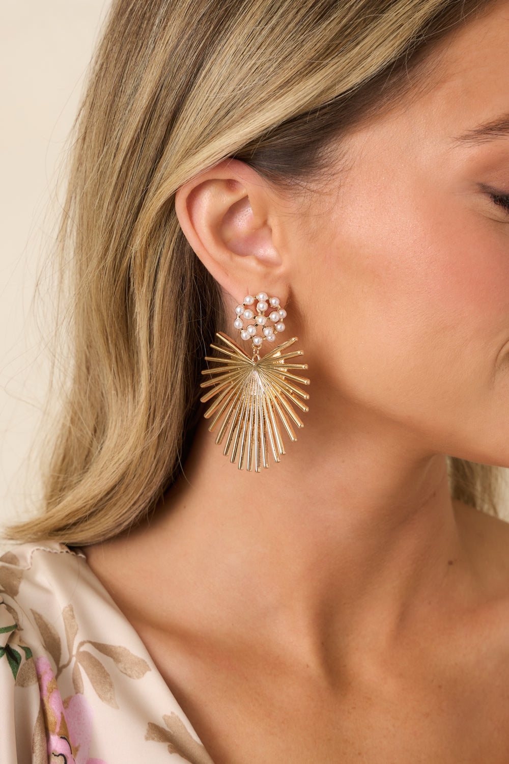 Gold-Pearl-Sunburst-Drop-Earrings