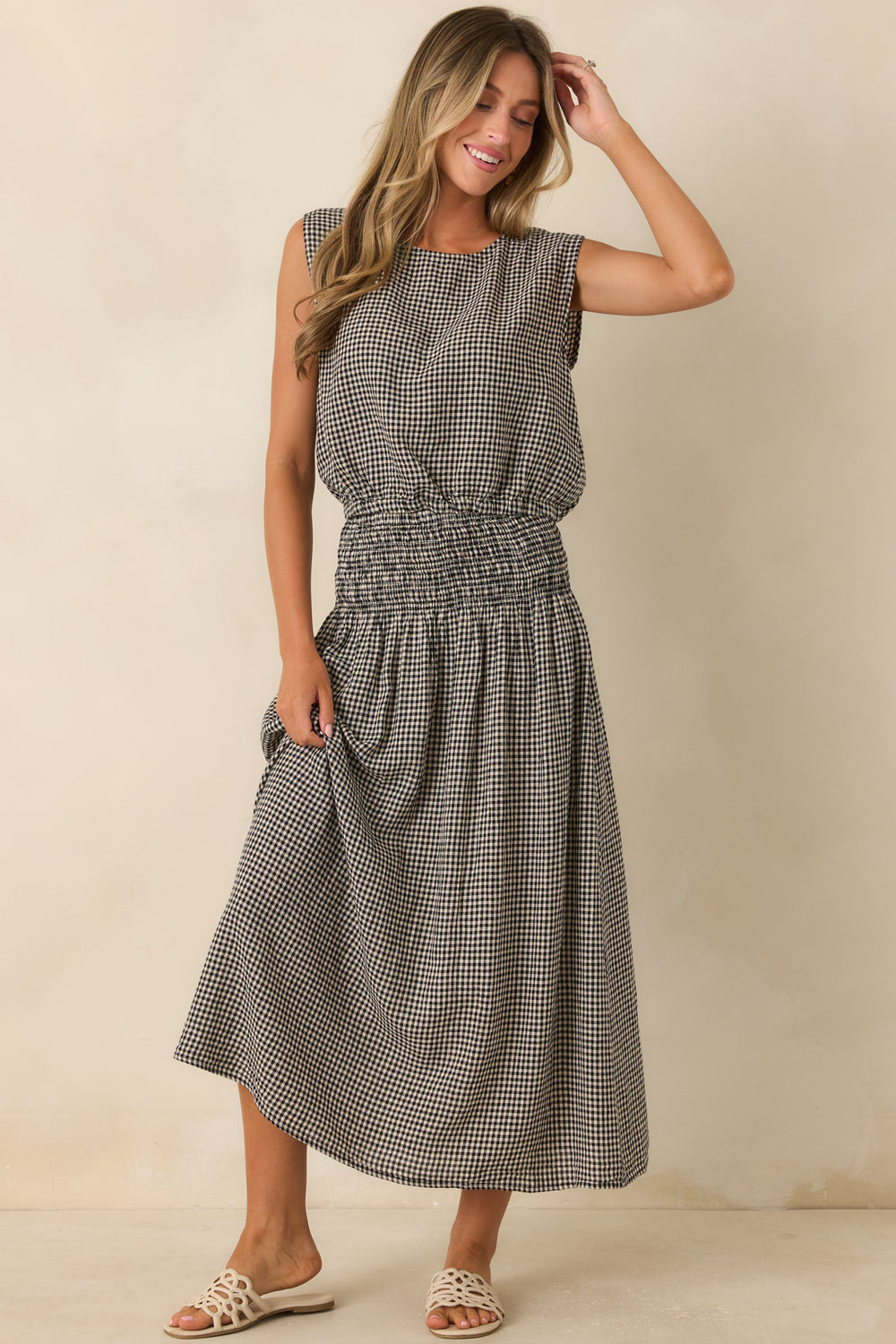 Linen-Rayon-Blend-Top-With-Elastic-Hem