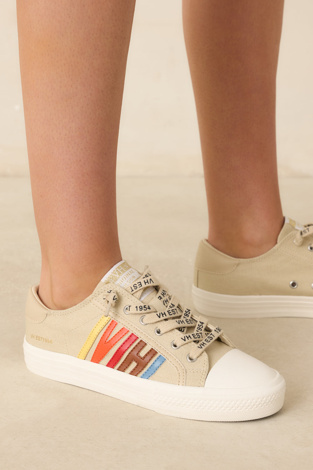 Nude-Canvas-VH-Sneakers-Angled-Side-View