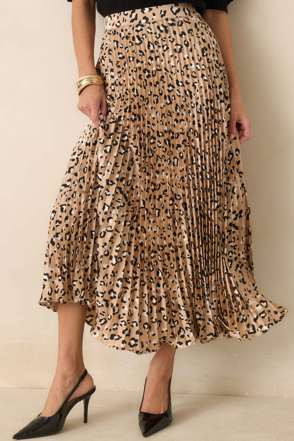 Pleated-Satin-Leopard-Print-Detail