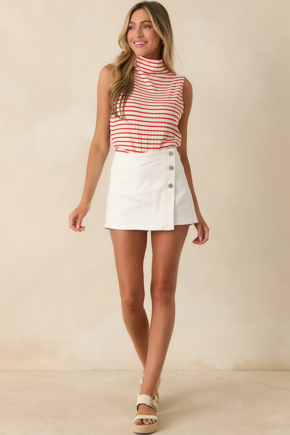 Red-White-Stripe-Mockneck-Knit-Top