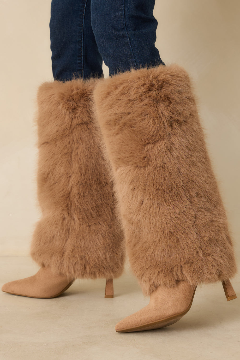 Tan-Suede-Footbed-Pointed-Toe-Smooth-Faux-Suede-Close-Crop