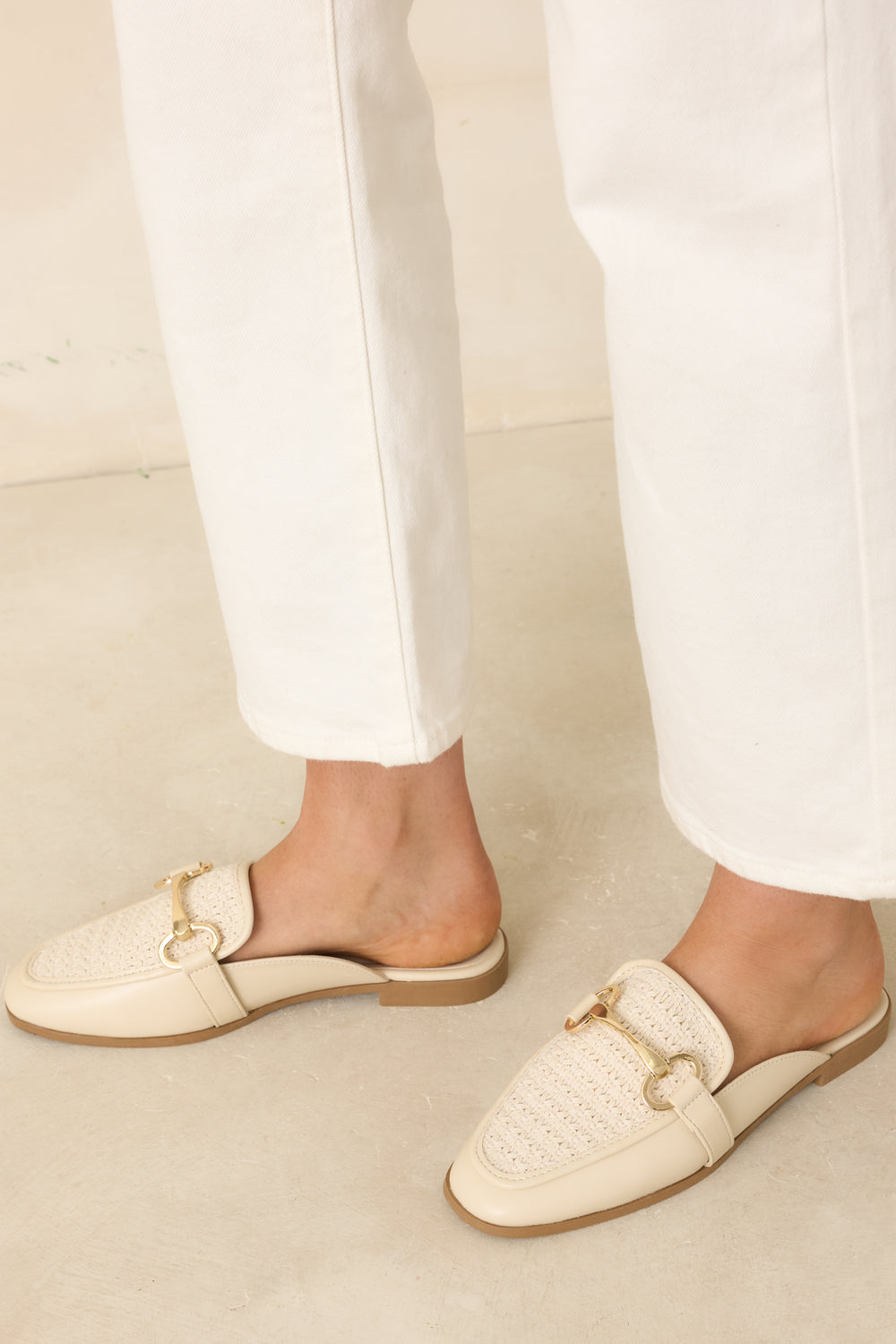 Top-View-Of-Ivory-Mule-Loafers-Highlighting-The-Clean-Silhouette