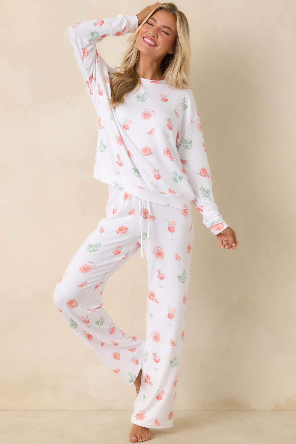 White-Long-Sleeve-Top-With-Allover-Citrus-Motif