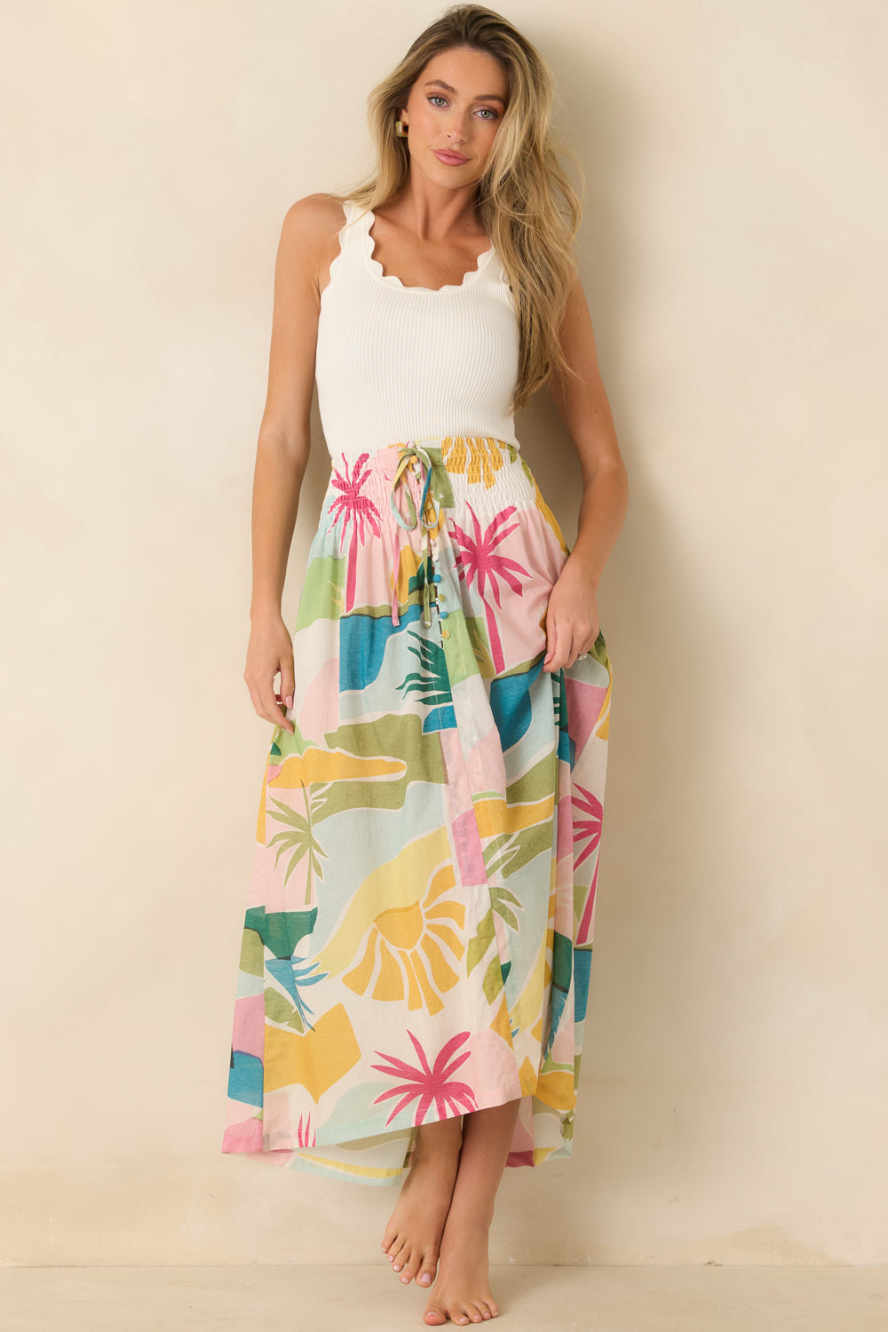 Womens-Ivory-Cotton-Tank-Scoop-Neckline